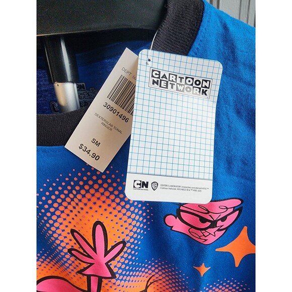 Dexter's Laboratory Dexter Tonal Portrait Ringer T-Shirt S - BoxLunch Exclusive - Picture 5 of 6